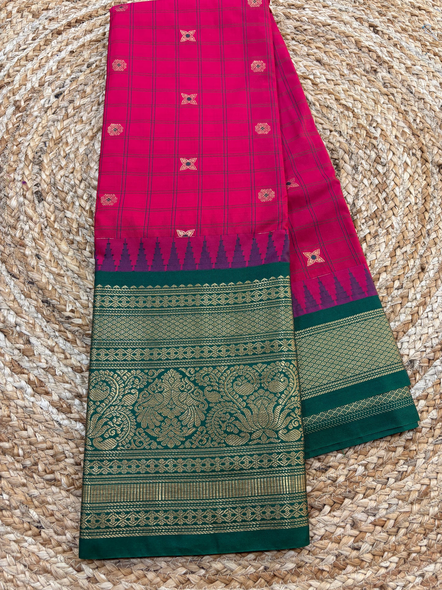 Semi Gadwal Silk Saree