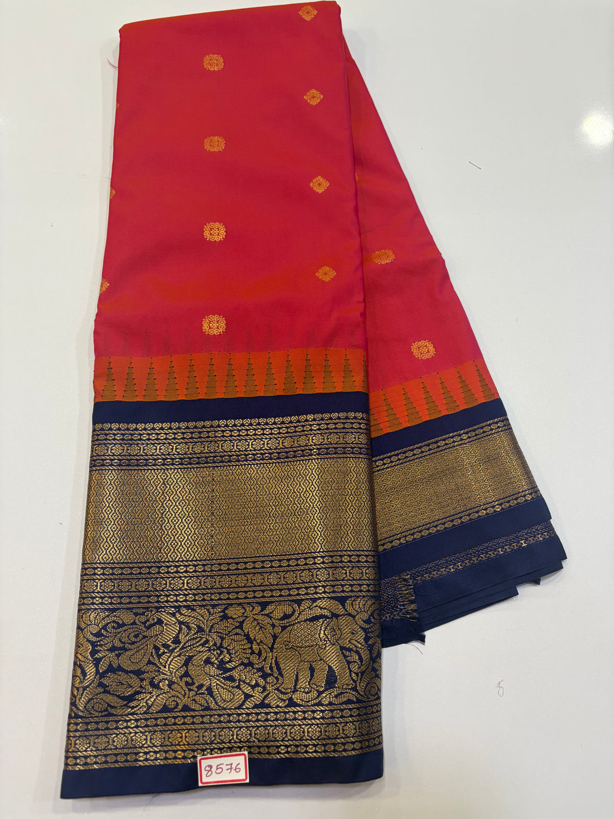Semi Gadwal Silk Sarees Big Border