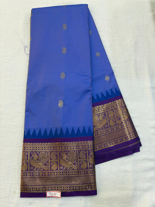 Semi Gadwal silk small border Saree