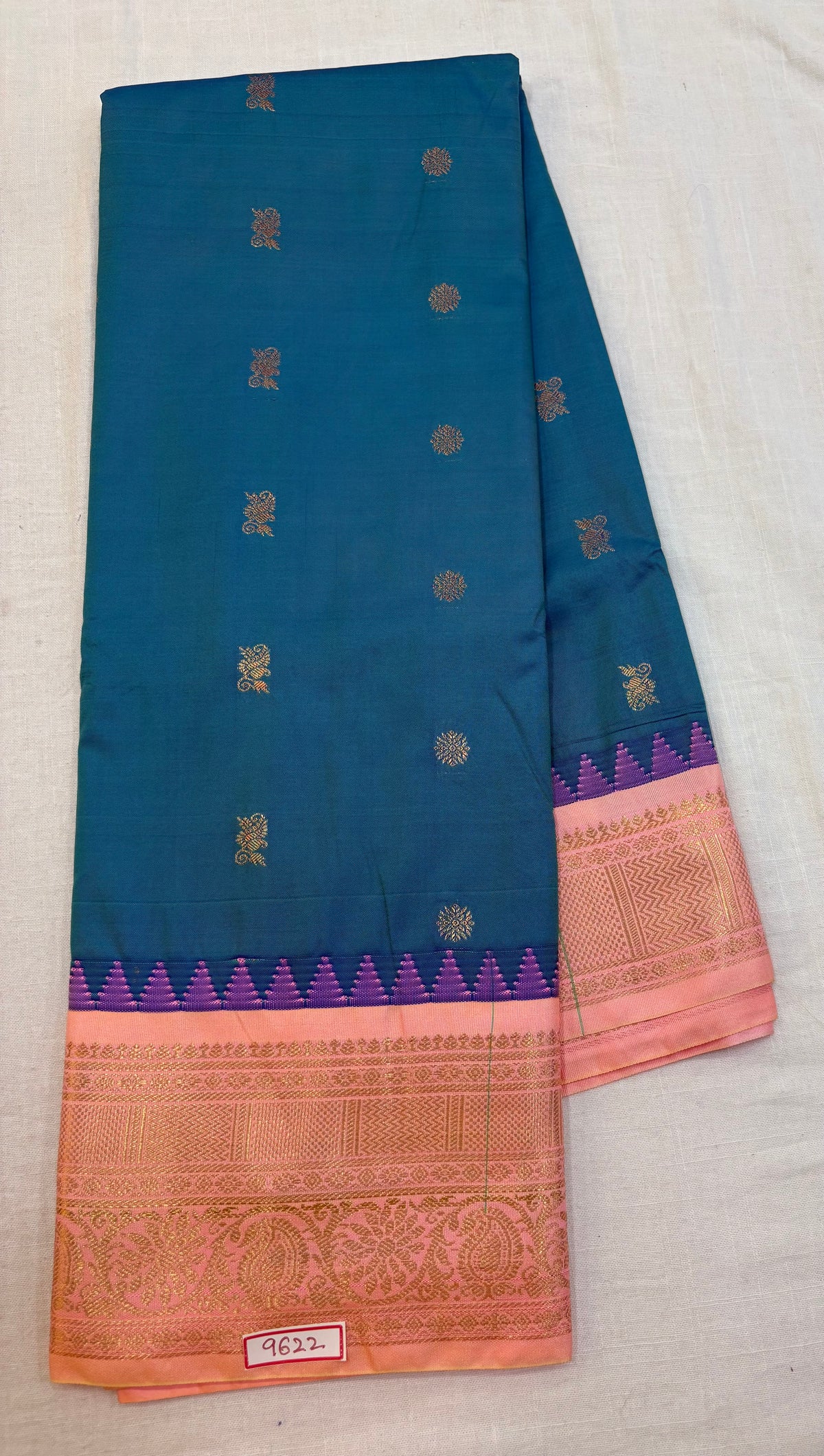 Semi Gadwal silk small border Saree