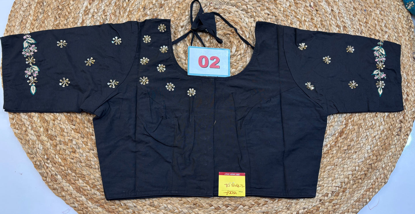 Raw Silk Maggam work blouses