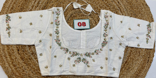 Raw Silk Maggam work blouses