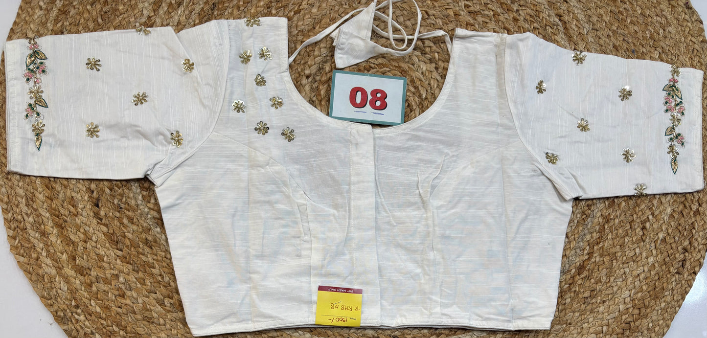 Raw Silk Maggam work blouses