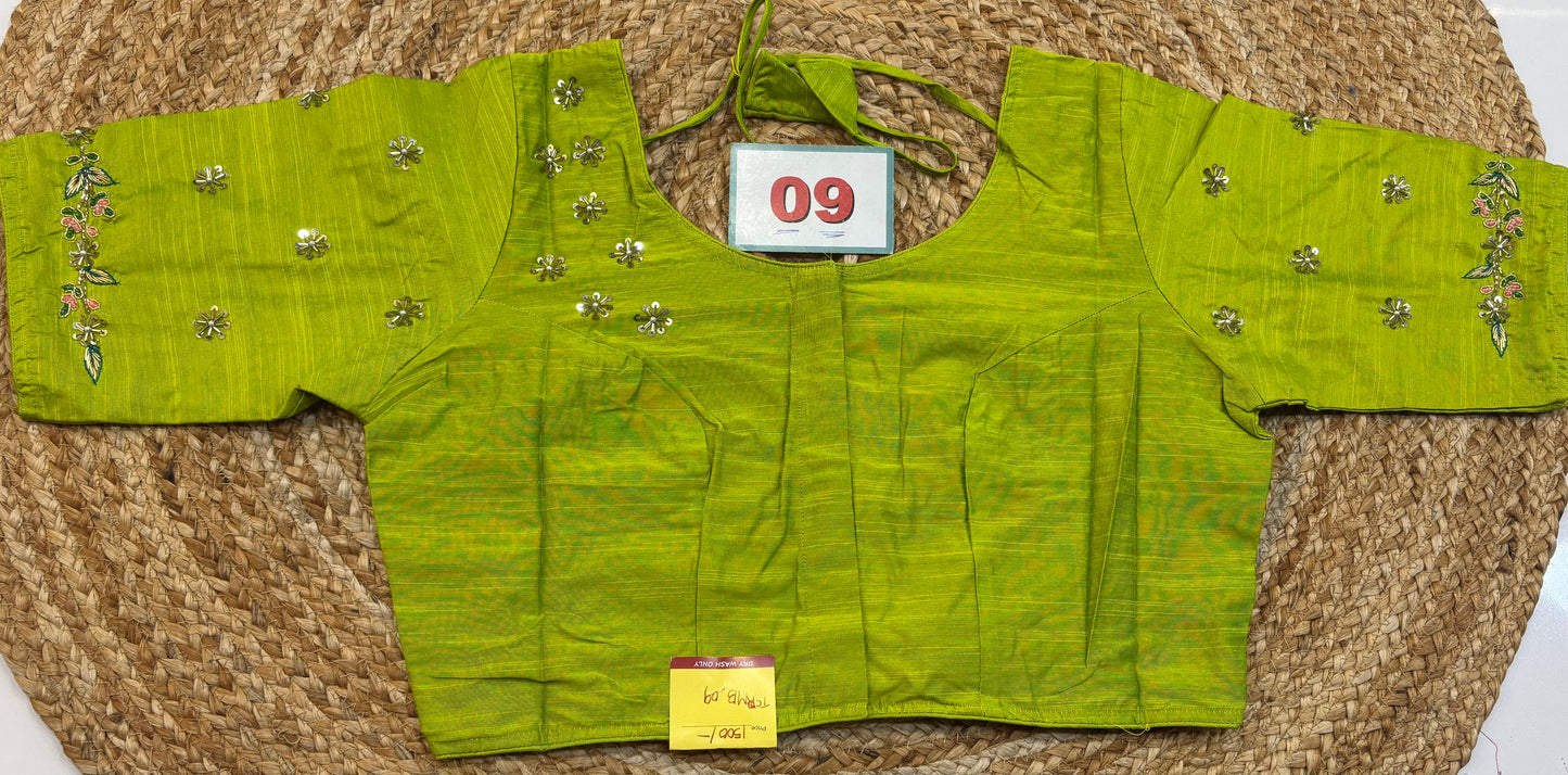 Raw Silk Maggam work blouses