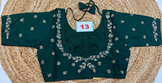 Raw Silk Maggam work blouses