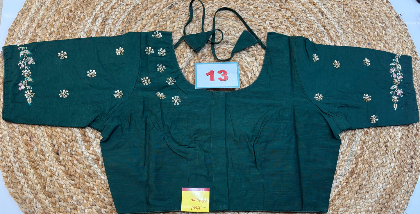 Raw Silk Maggam work blouses