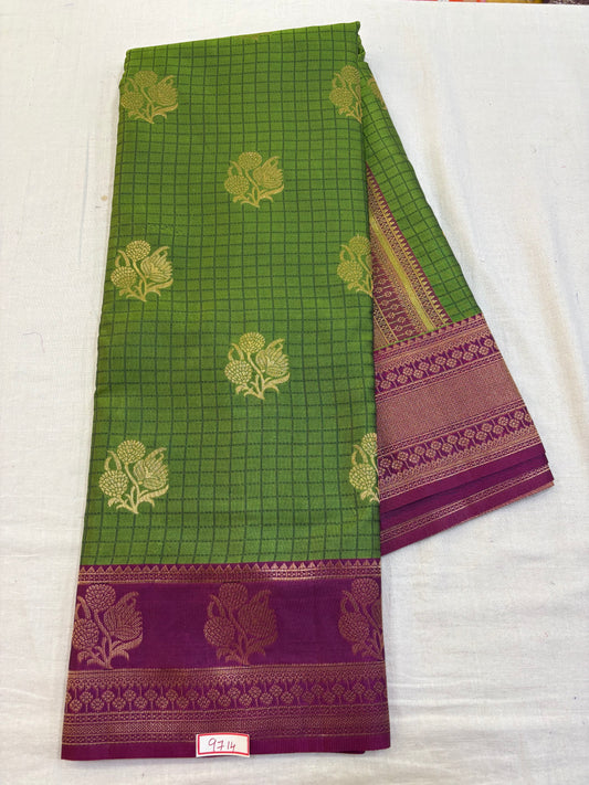 Kashika Pattu - Checks with Gap Border