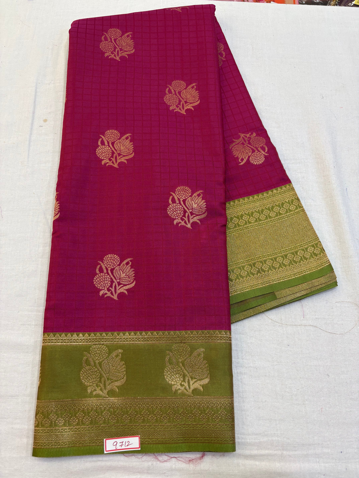 Kashika Pattu - Checks with Gap Border