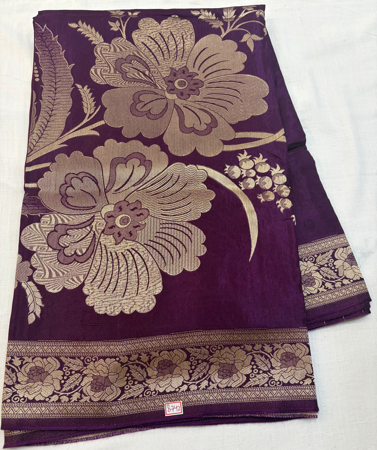 Russian Crepe All over design Saree