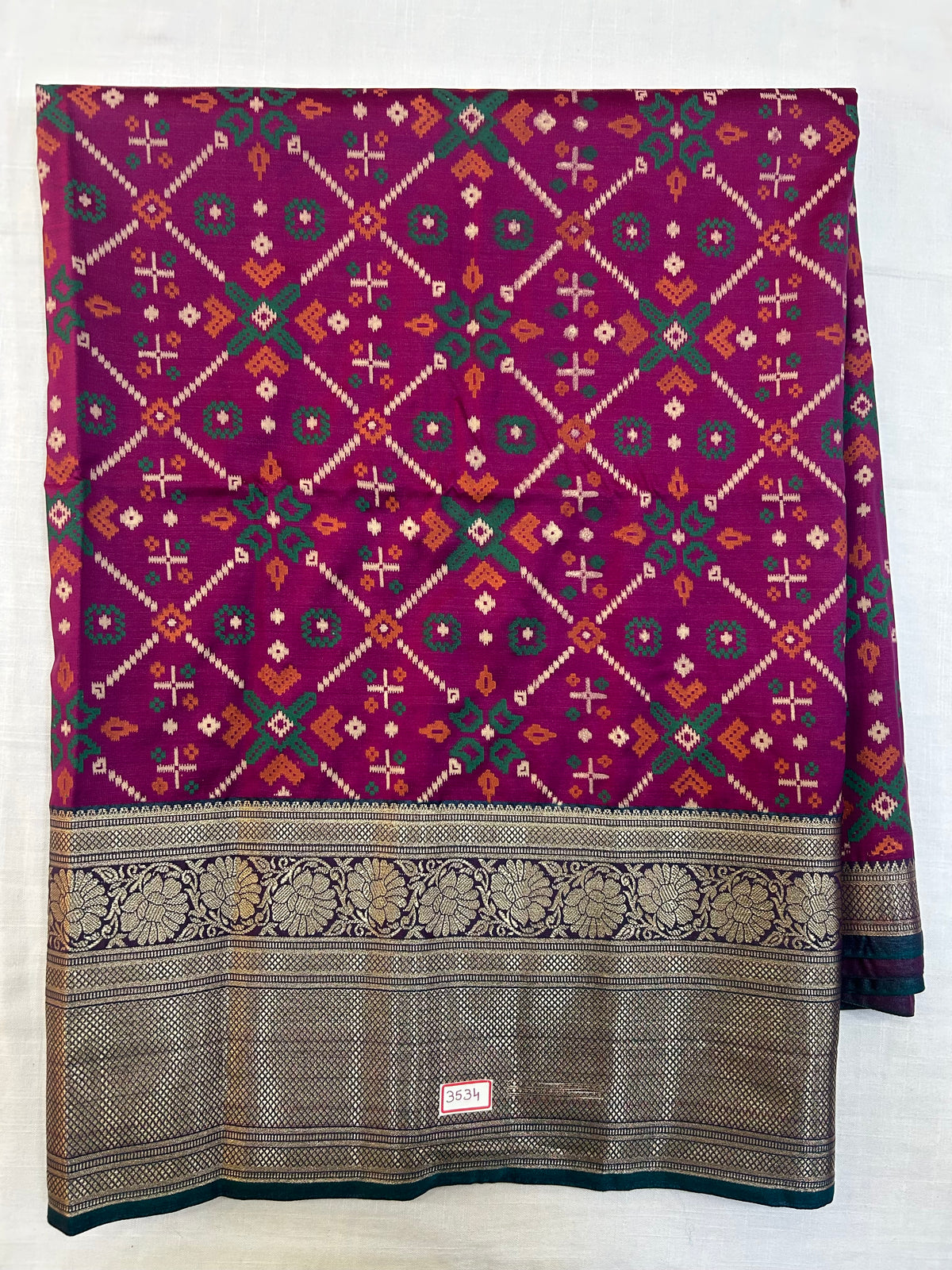 Semi Uppada Ikkat Printed Saree