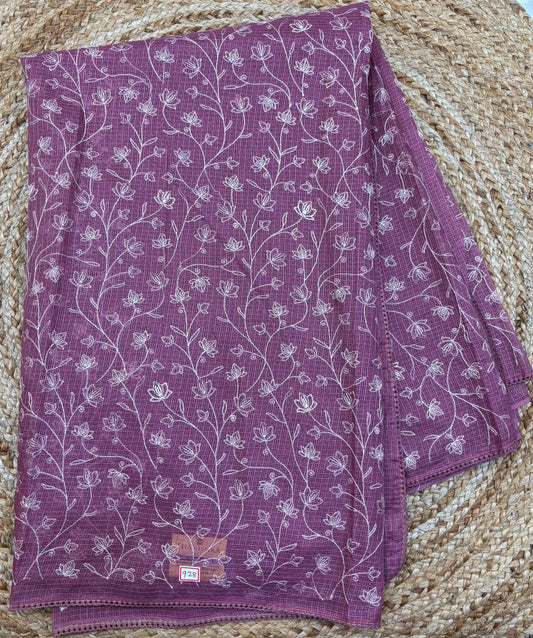 Kota Embroidery Sarees