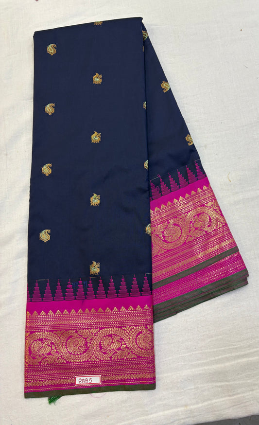 Semi Gadwal Silk Small Border Saree