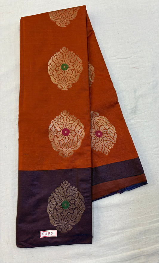 Semi Uppada Saree - Borderless Design