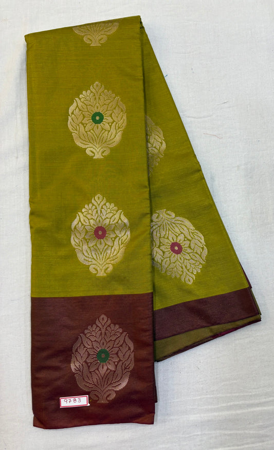 Semi Uppada Saree - Borderless Design