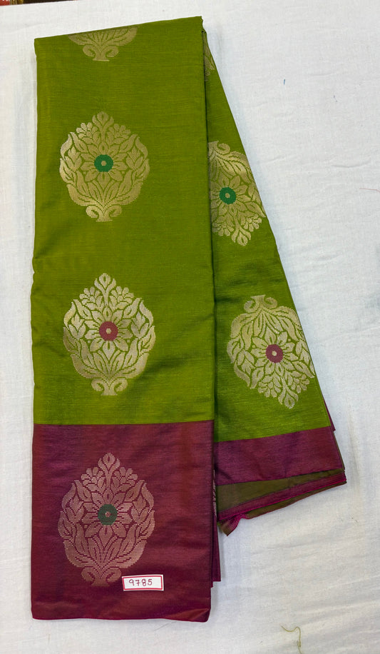 Semi Uppada Saree - Borderless Design