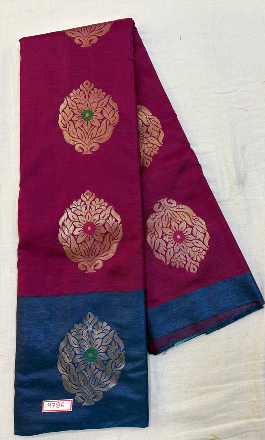 Semi Uppada Saree - Borderless Design