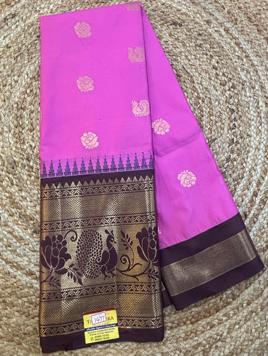 Semi Gadwal Silk Saree