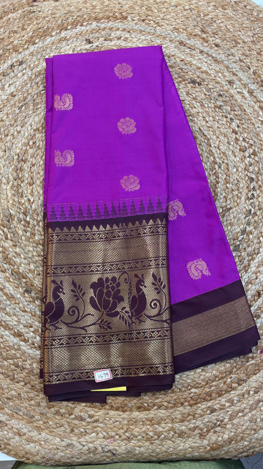 Semi Gadwal Silk Saree