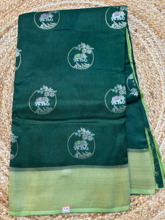 Russian  Crepe saree