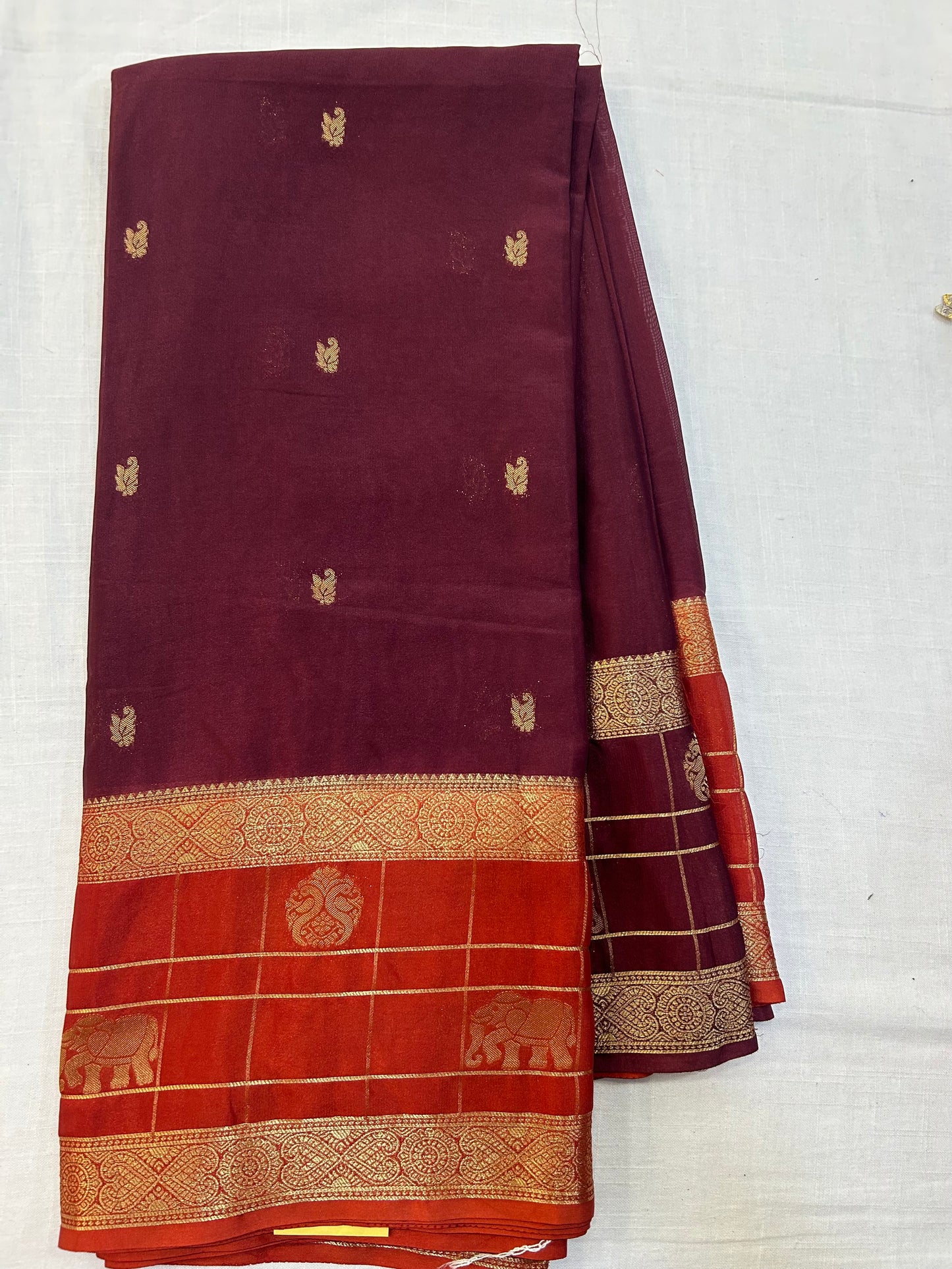 Mysore Crepe Gap borders Rich Pallu
