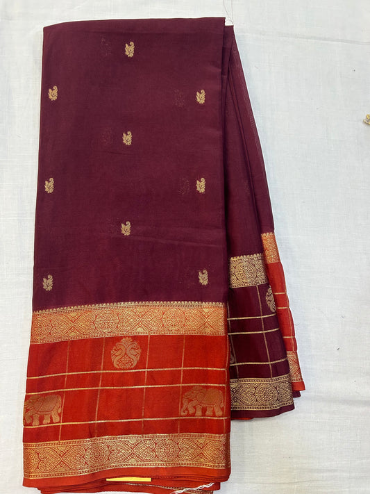 Mysore Crepe Gap borders Rich Pallu