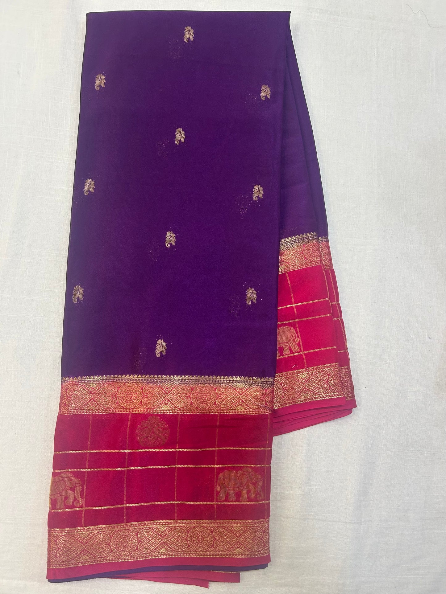 Mysore Crepe Gap borders Rich Pallu