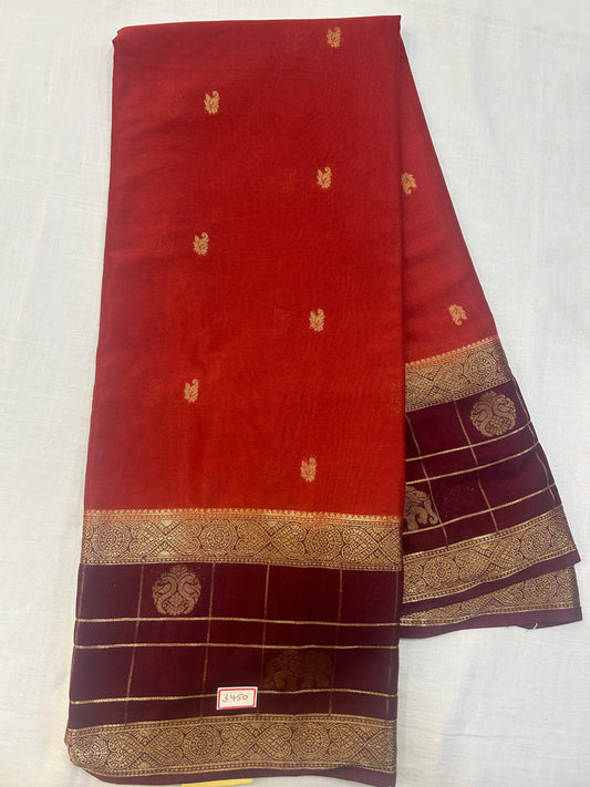 Mysore Crepe Gap borders Rich Pallu