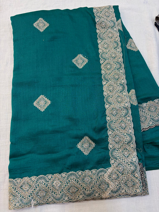 Georgette Embroidery Saree
