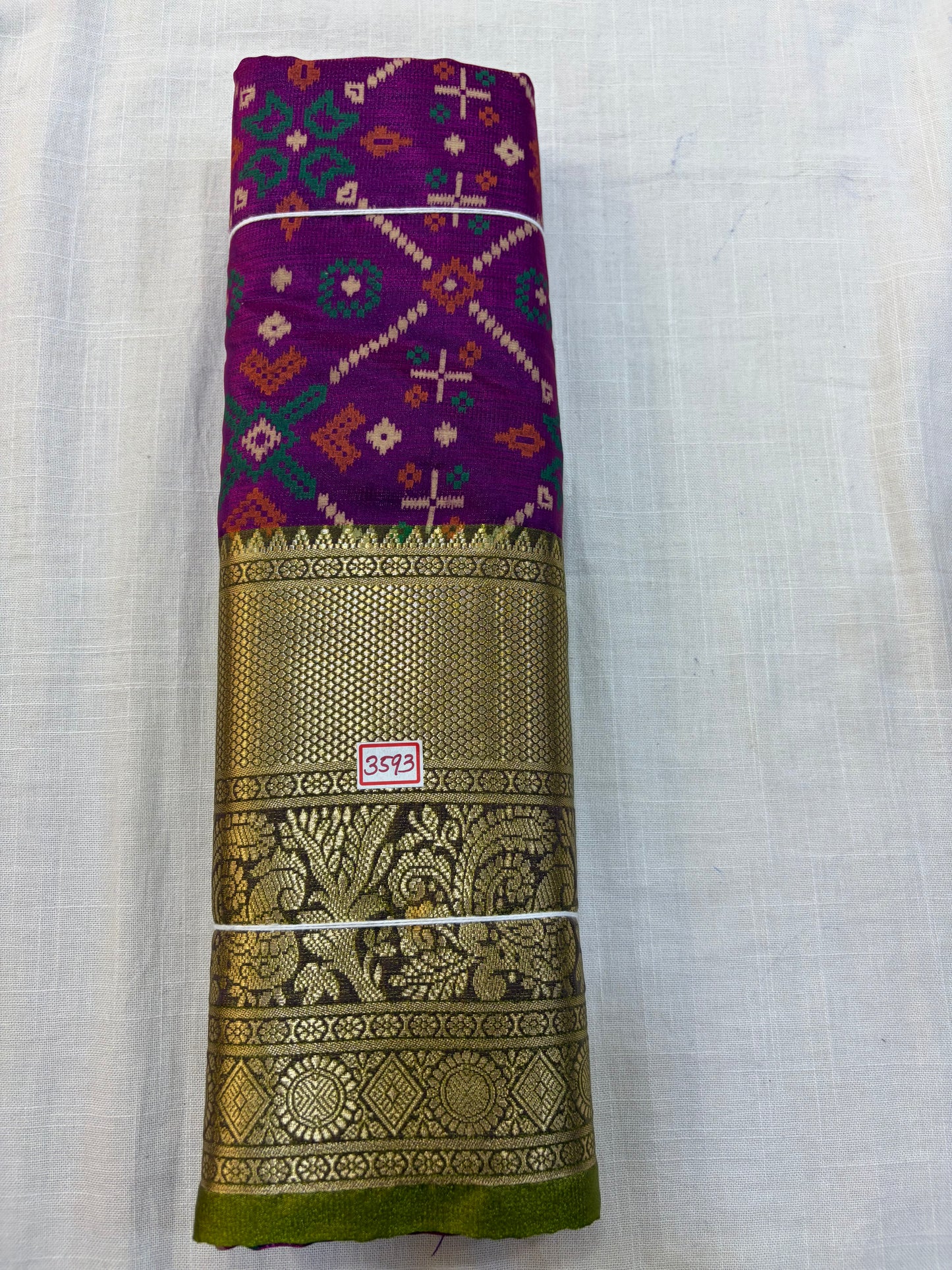 Semi Uppada Ikkat Printed Saree