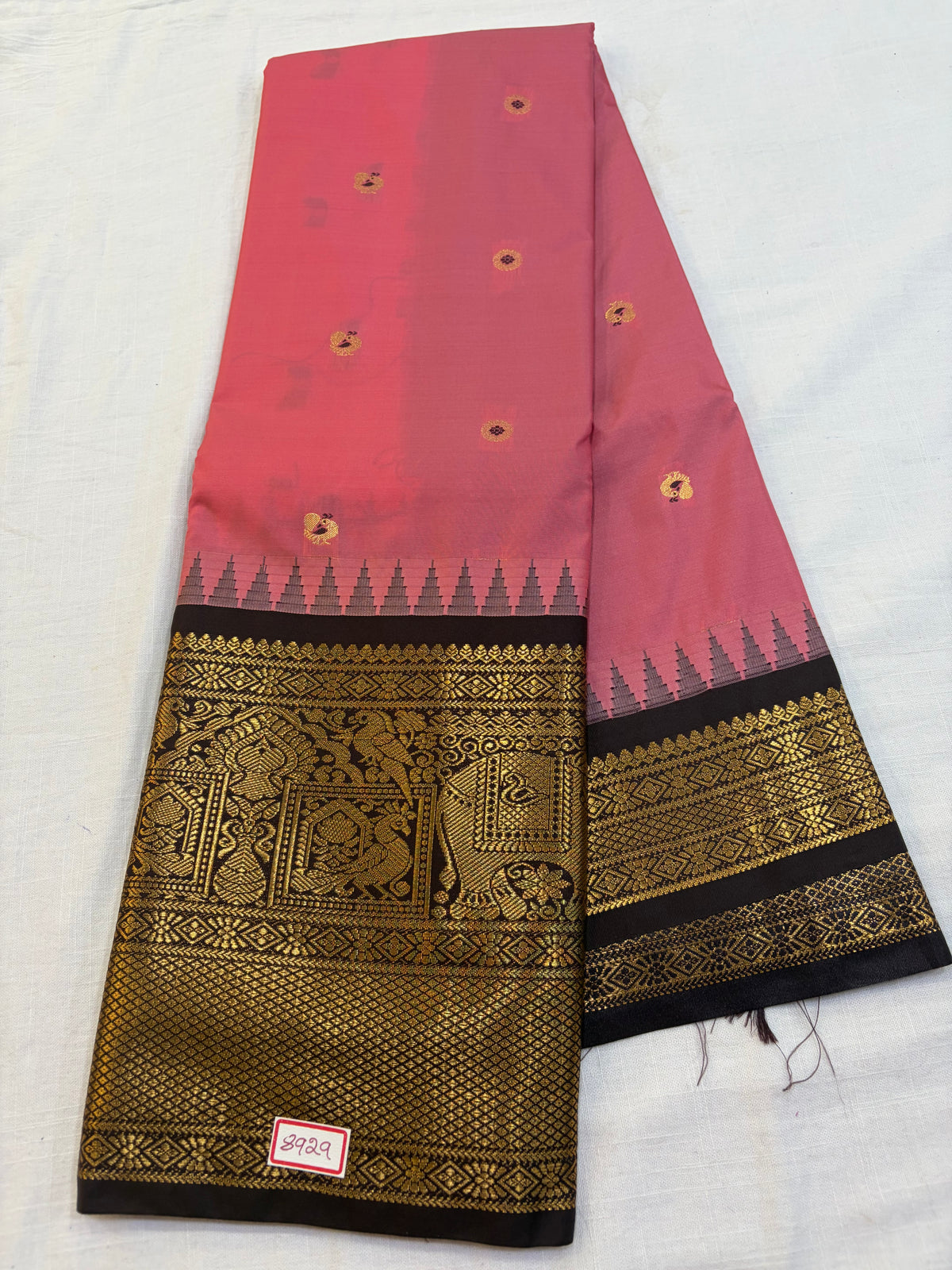 Semi Gadwal Silk Big Border Saree