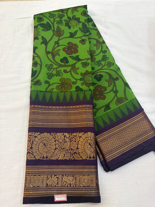 Digital Printed Semi Gadwal Silk Saree