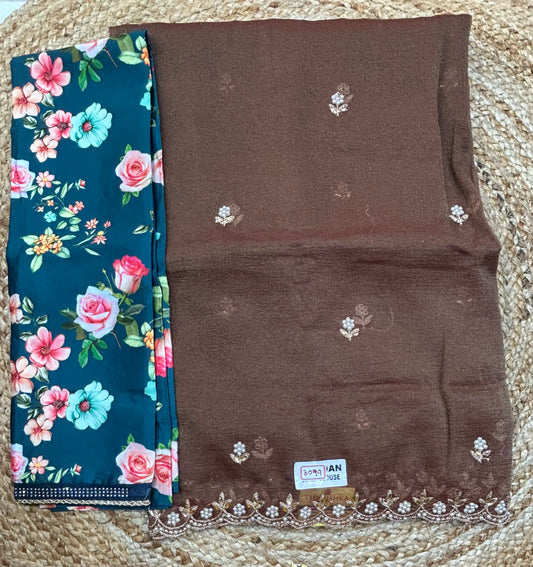Cut Work Saree