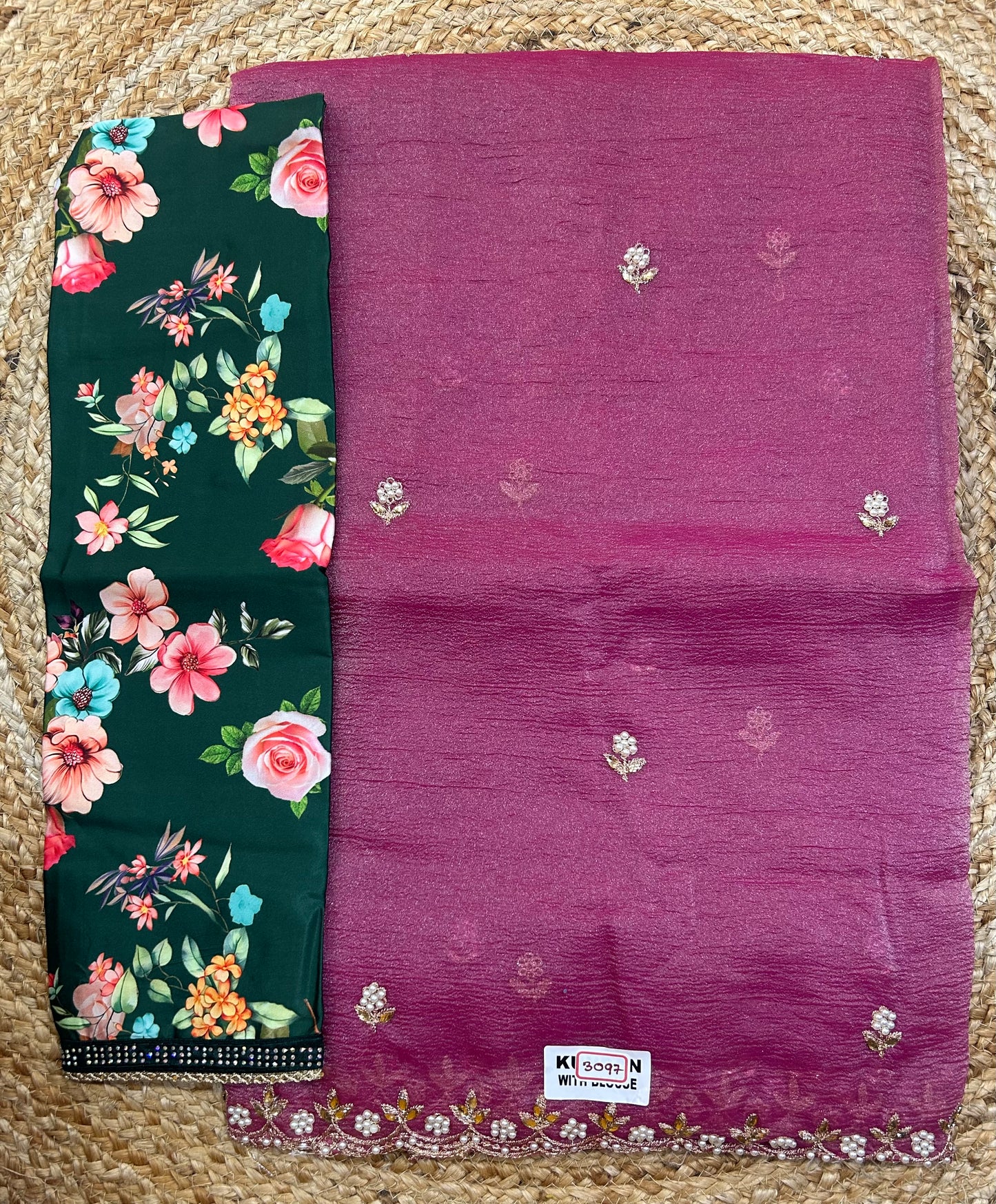 Cut Work Saree