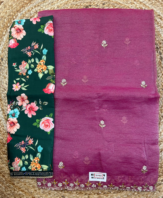Cut Work Saree