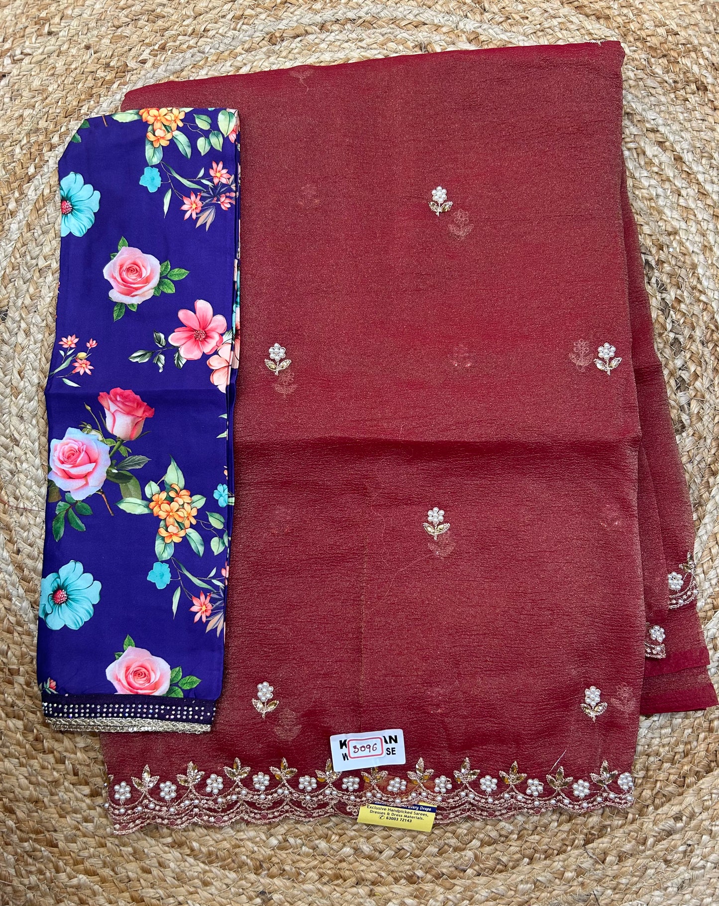 Cut Work Saree
