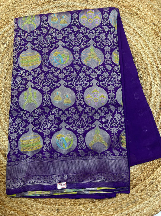 Banaras Georgette - necklace Theme Saree