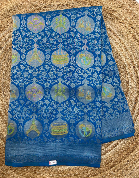 Banaras Georgette - necklace Theme Saree