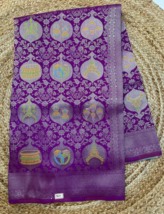 Banaras Georgette - necklace Theme Saree