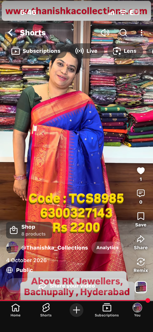 Semi Gadwal Silk Big Border Saree