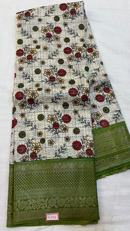 Pure Dola Silk Saree with heavy blouse