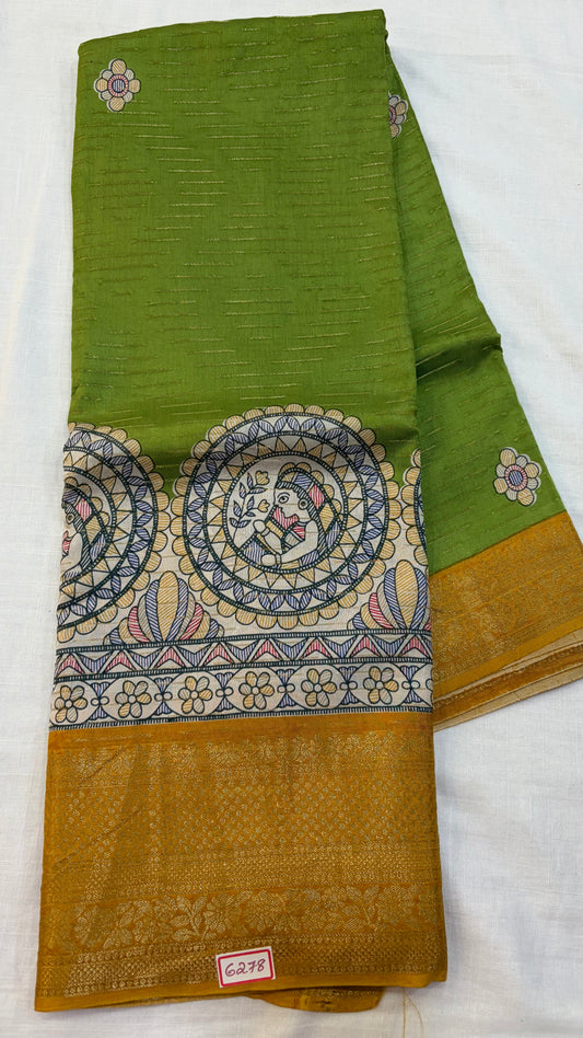 Pure Dola Silk Saree with heavy blouse