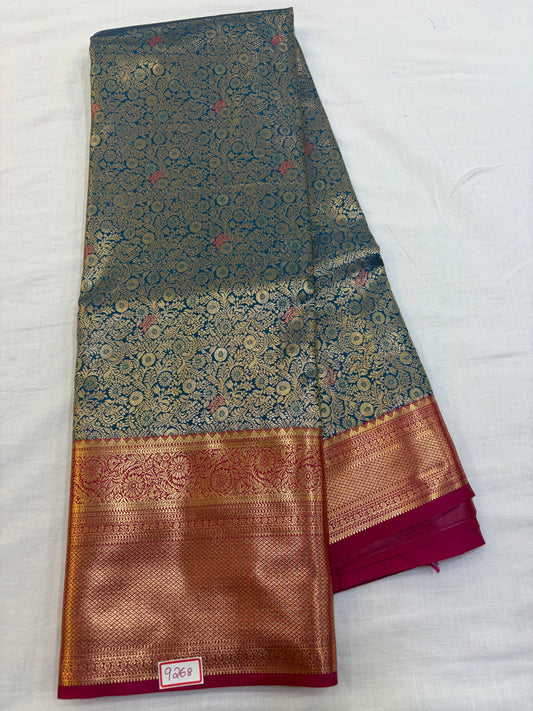Semi Kanchi Pattu Saree - Pencil Work