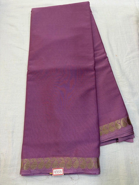 Mysore Crepe Self Color Sarees
