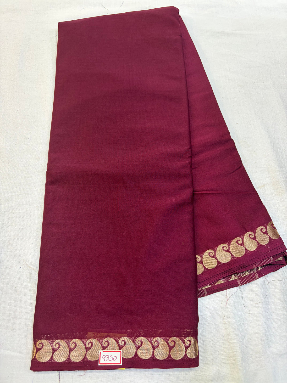 Mysore Crepe Self Color Sarees