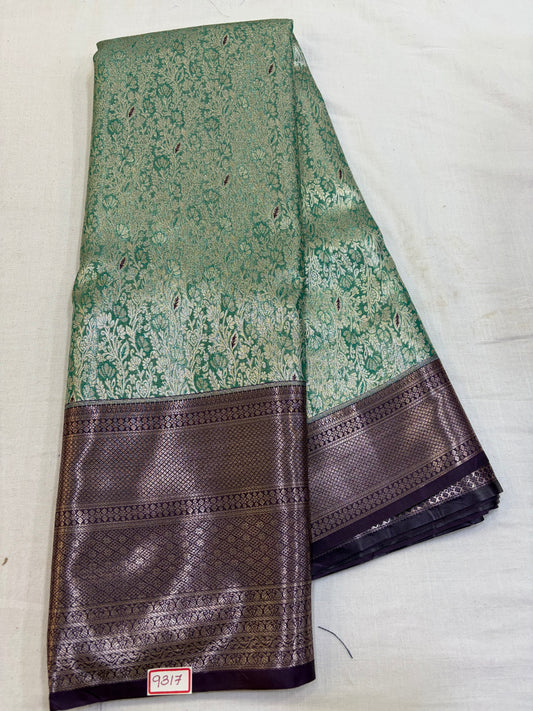 Semi Kanchi Tissue Pattu Saree - Pencil Work