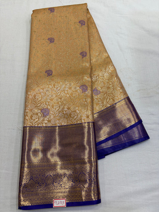 Semi Kanchi Tissue Pattu Saree - Pencil Work