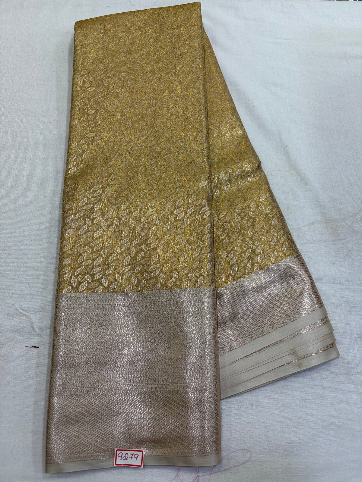 Semi Kanchi Tissue Pattu Saree - Pencil Work
