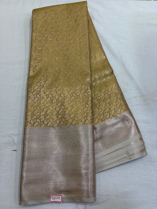 Semi Kanchi Tissue Pattu Saree - Pencil Work