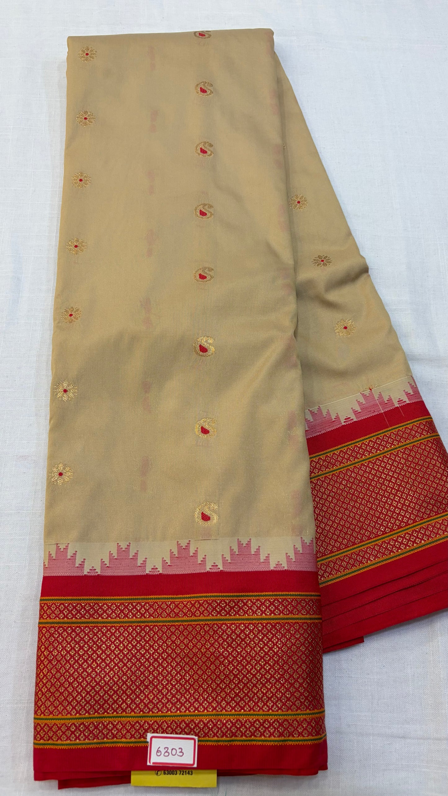 Semi Gadwal Paithani  Saree