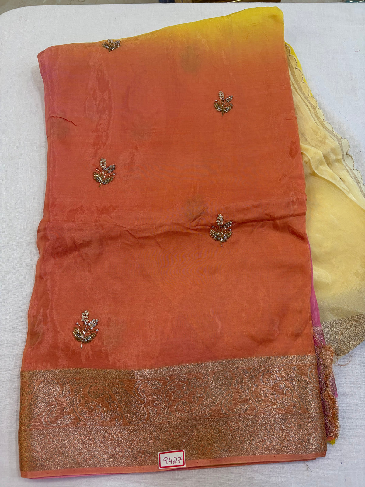 HO Viscose 4D embroidery Saree